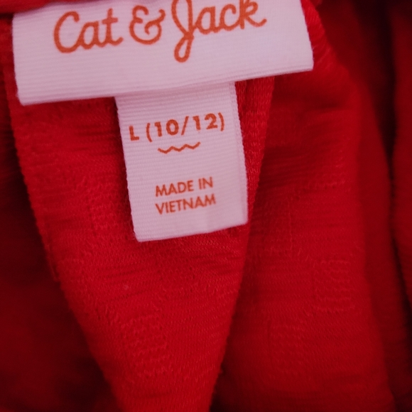 Cat & Jack Skirt L(10/12) Red Elastic Waist Heavy Warm - Picture 4 of 5